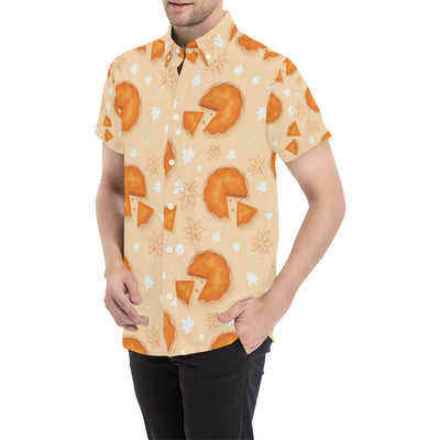 APie Pattern Print Design A01 Men's Short Sleeve Button Up Shirt