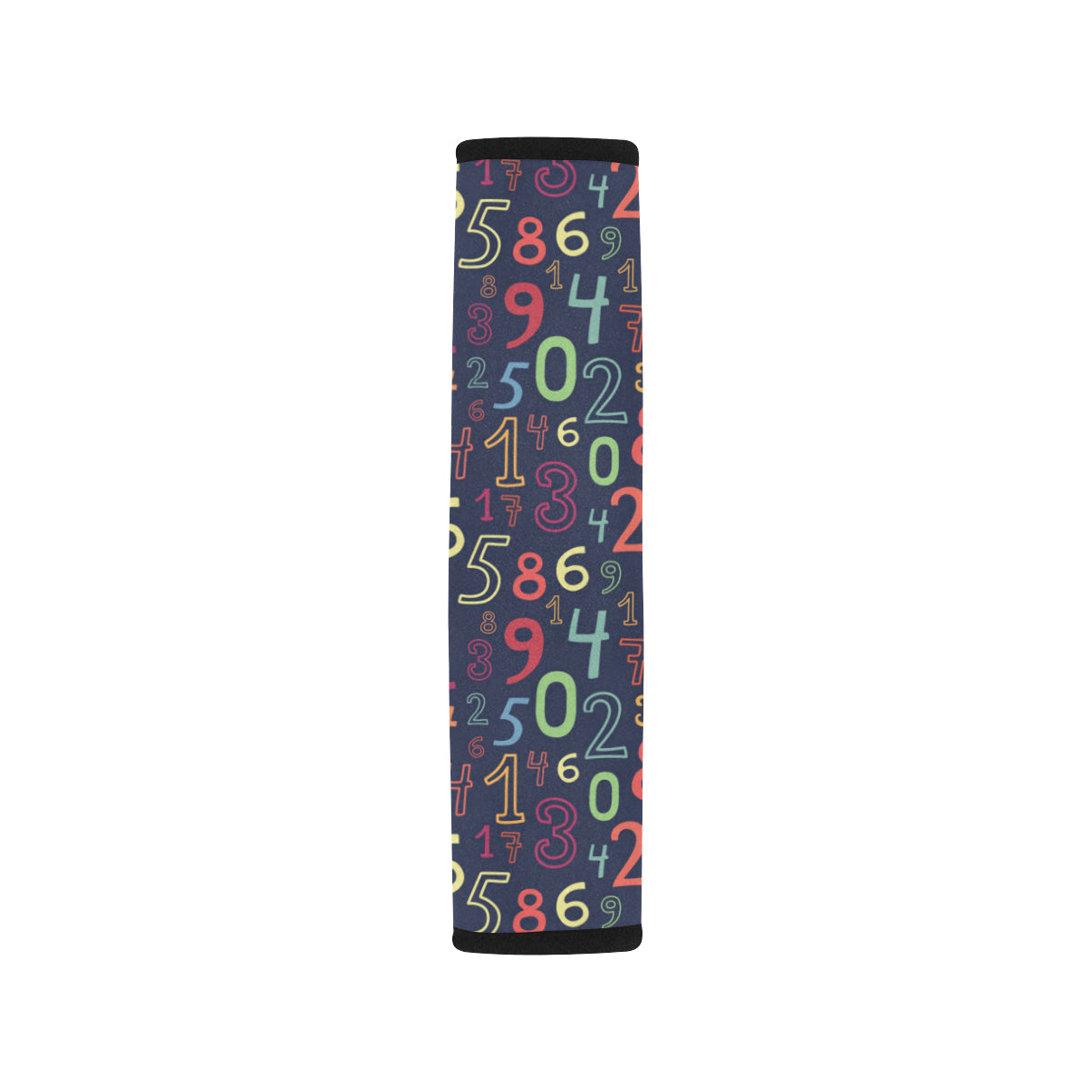 Number Pattern Print Design A01 Car Seat Belt Cover