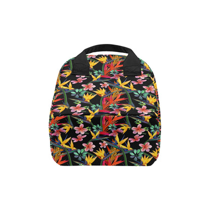 Tropical Flower Pattern Print Design TF015 Insulated Lunch Bag