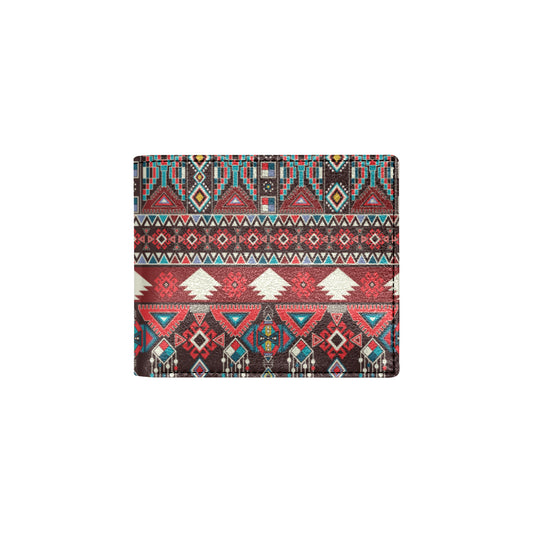 Tribal Aztec Indians native american Men's ID Card Wallet