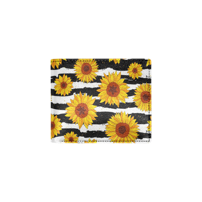 Sunflower Pattern Print Design SF010 Men's ID Card Wallet