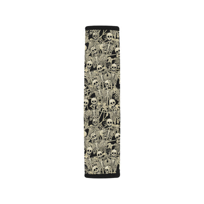 Skeleton Design Print Car Seat Belt Cover