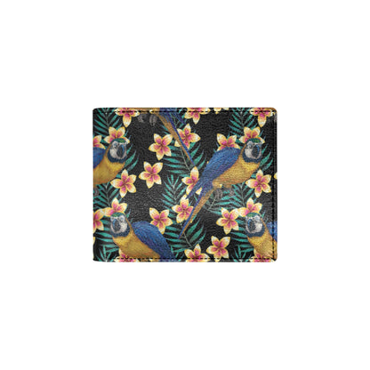 Macaw Pattern Print Design 01 Men's ID Card Wallet