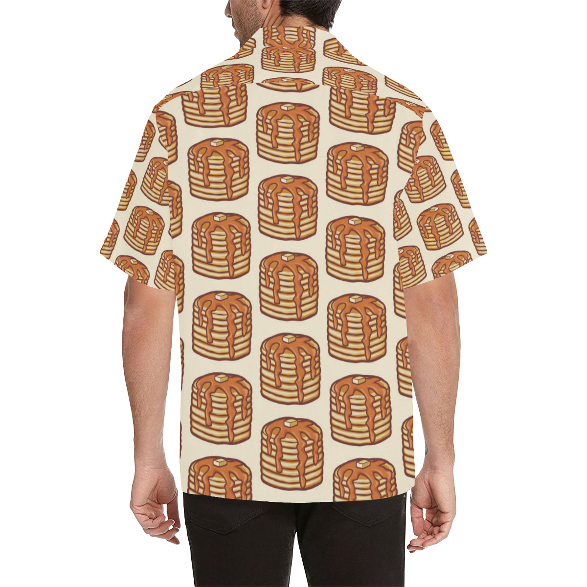 Pancake Pattern Print Design A02 Men's Hawaiian Shirt