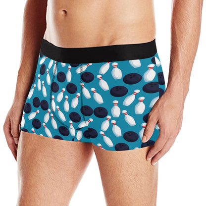 Bowling Pin Pattern Print Design 010 Men's Boxer Briefs