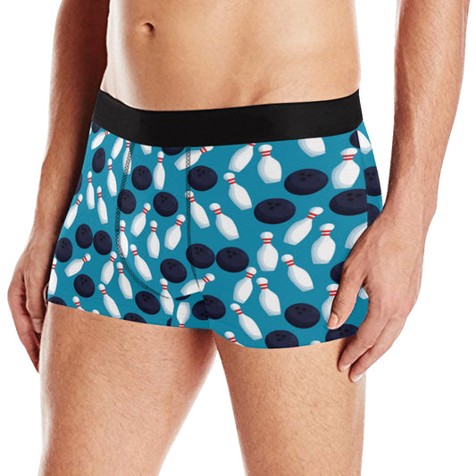 Bowling Pin Pattern Print Design 010 Men's Boxer Briefs