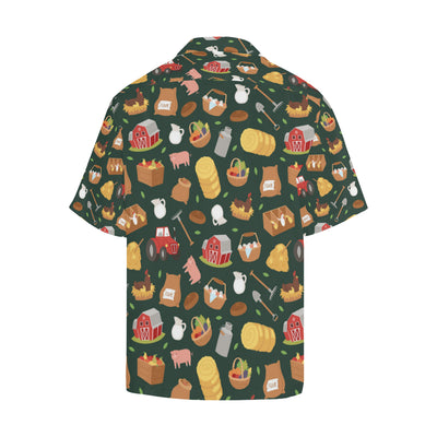 Agricultural Farm Print Design 02 Men's Hawaiian Shirt