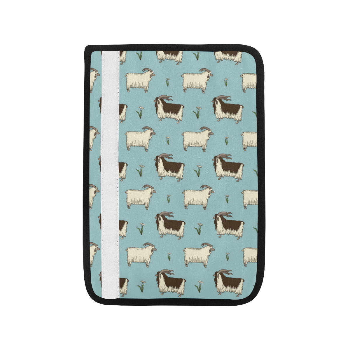 Goat Pattern Print Design 02 Car Seat Belt Cover