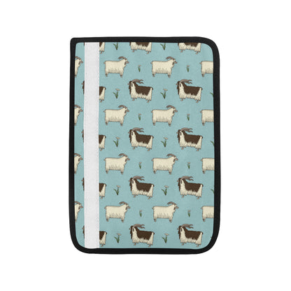 Goat Pattern Print Design 02 Car Seat Belt Cover