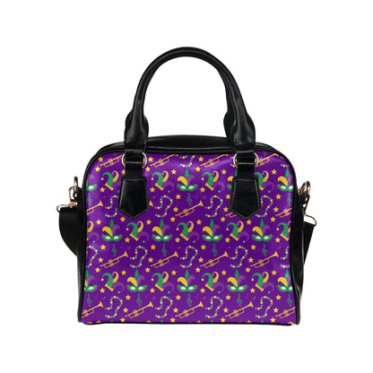 Mardi Gras Pattern Print Design 06 Shoulder Handbag