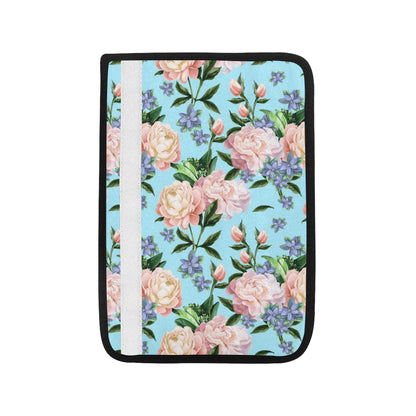 Peony Pattern Print Design PE02 Car Seat Belt Cover