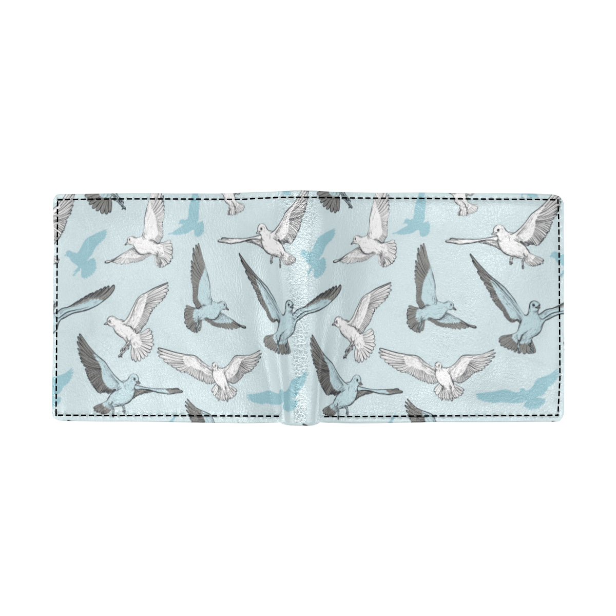 Pigeon Pattern Print Design 03 Men's ID Card Wallet