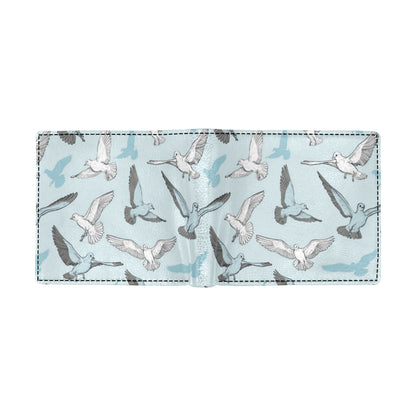 Pigeon Pattern Print Design 03 Men's ID Card Wallet