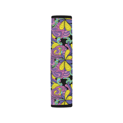 Psychedelic Pattern Print Design A04 Car Seat Belt Cover