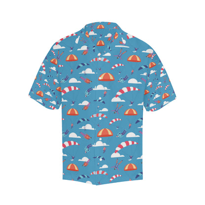 Skydiving Pattern Print Design 03 Men's Hawaiian Shirt