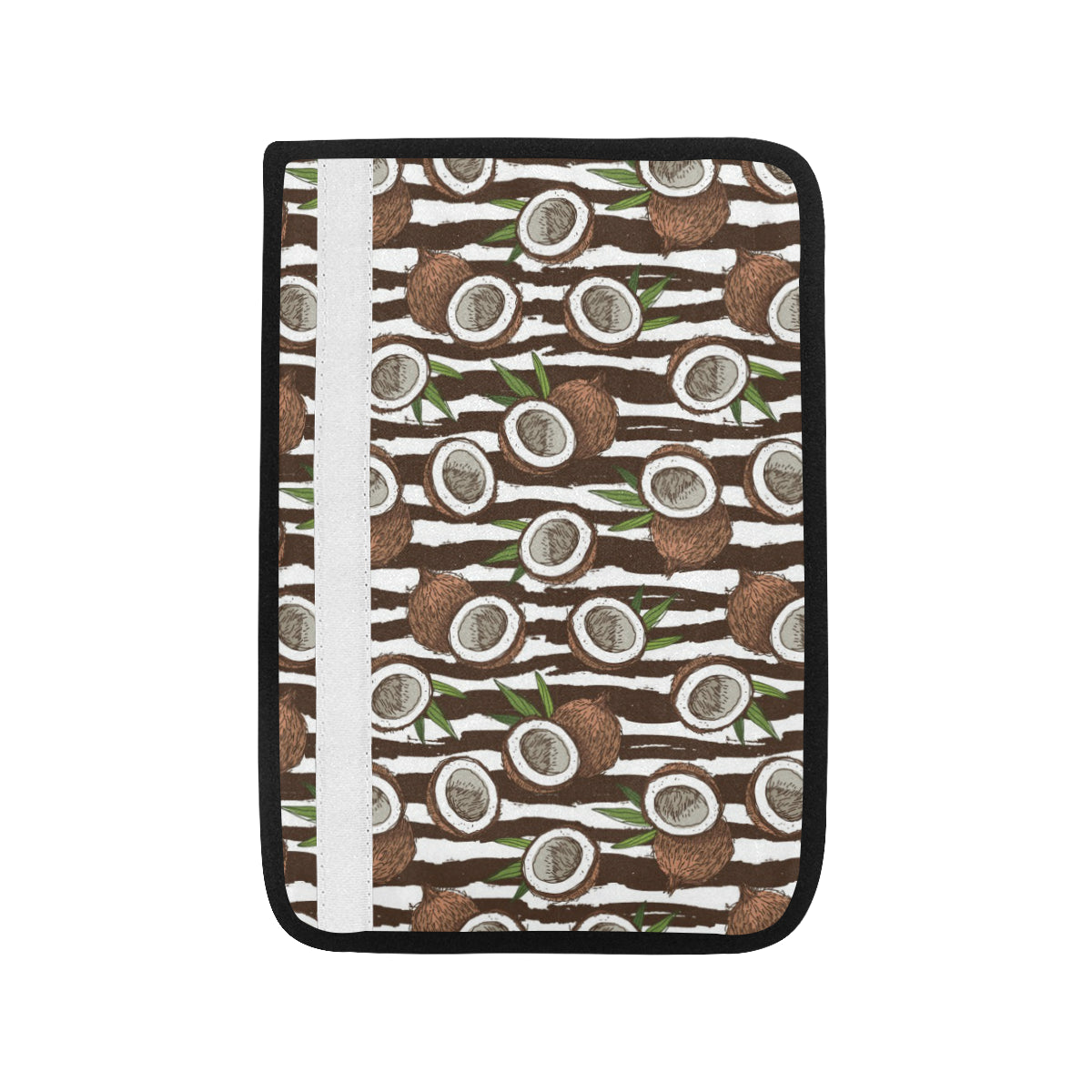 Coconut Pattern Print Design CN04 Car Seat Belt Cover