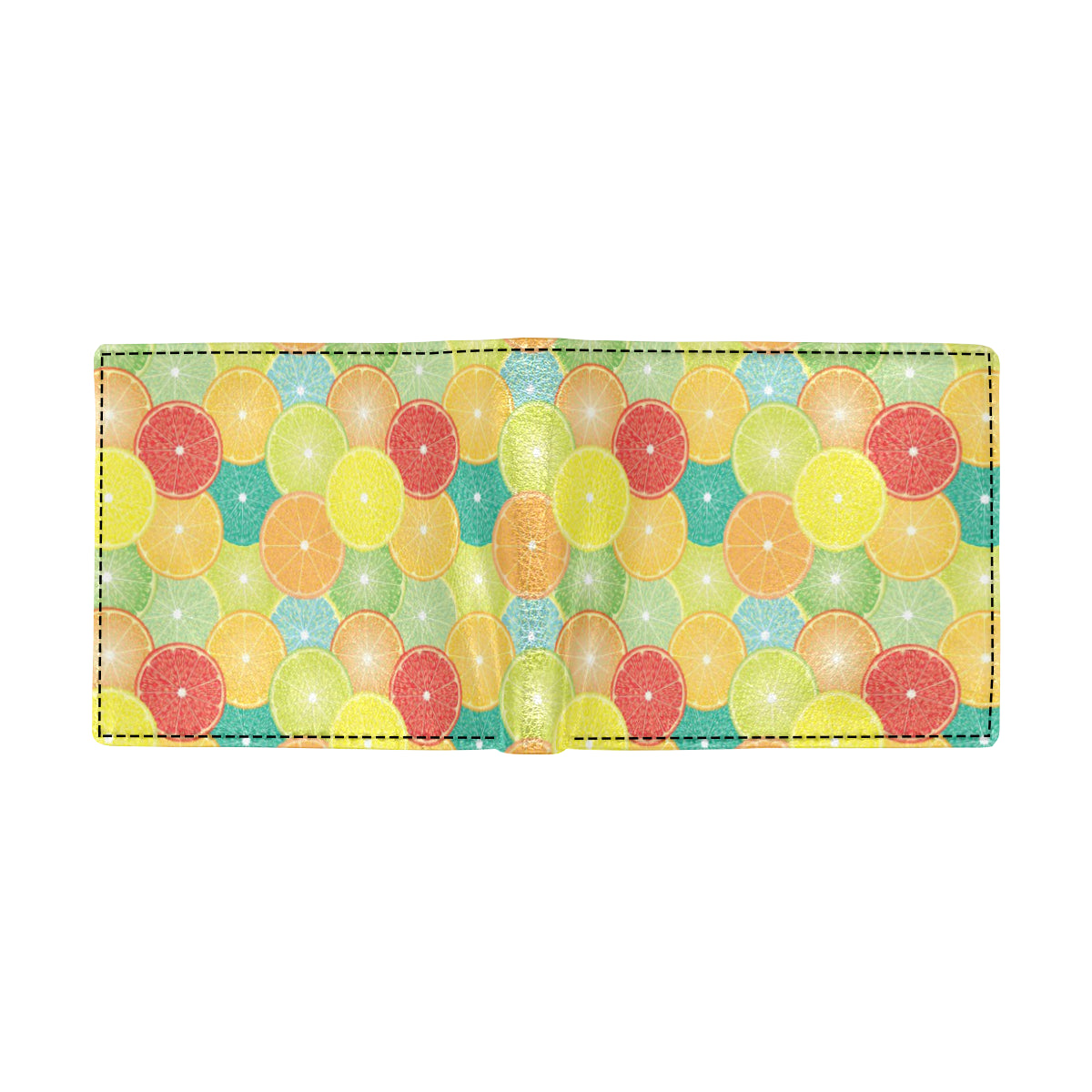 Citrus  Pattern Print Design 01 Men's ID Card Wallet