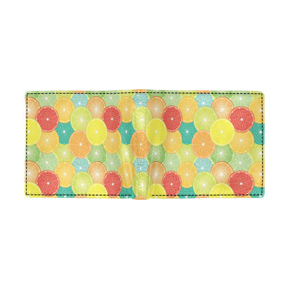 Citrus  Pattern Print Design 01 Men's ID Card Wallet