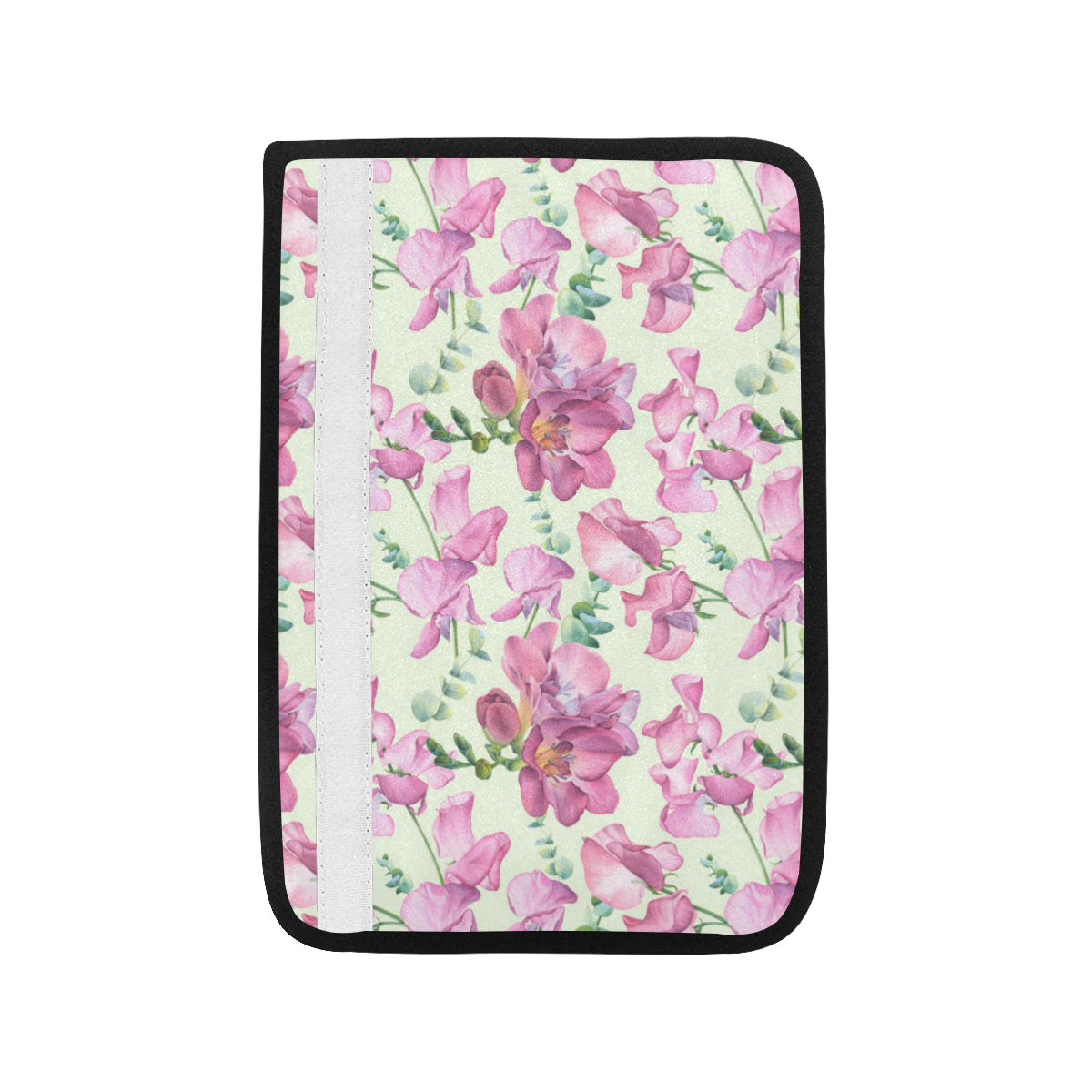 Peony Pattern Print Design PE011 Car Seat Belt Cover