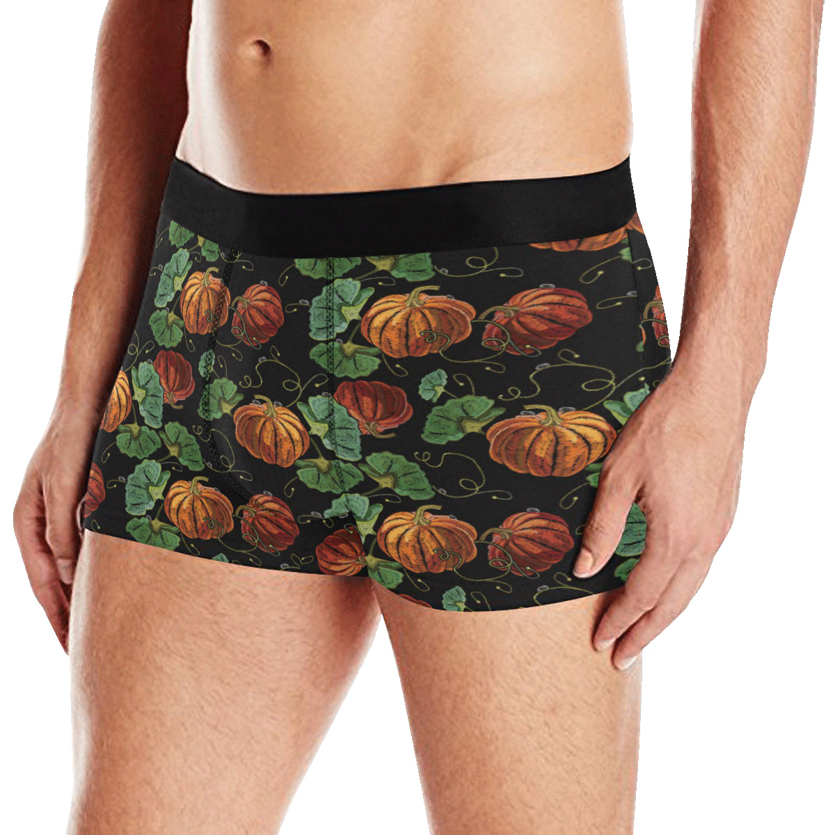 Pumpkin Pattern Print Design A02 Men's Boxer Briefs