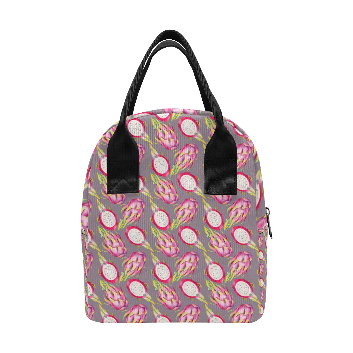 Dragonfruit Pattern Print Design DF03 Insulated Lunch Bag