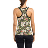 Apple blossom Pattern Print Design AB01 Women's Racerback Tank Top