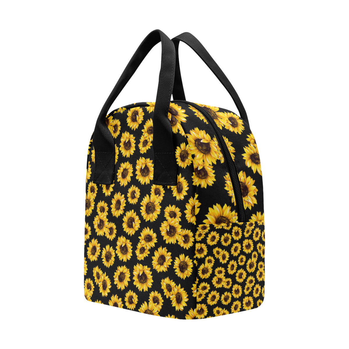 Sunflower Pattern Print Design SF05 Insulated Lunch Bag
