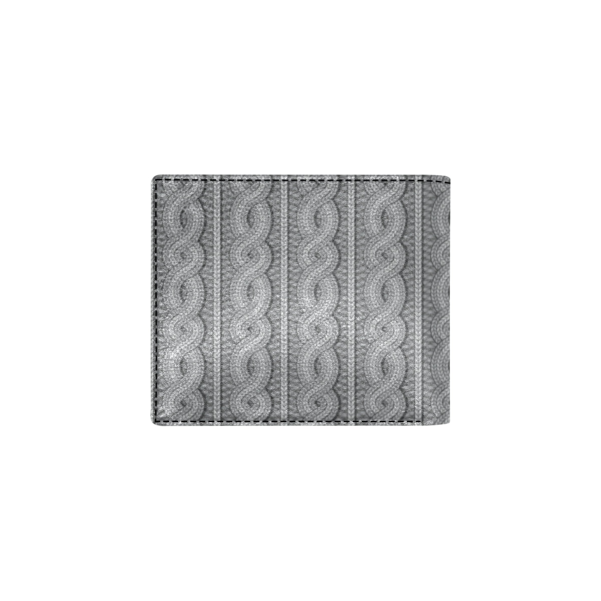 Cable Knit Pattern Print Design 01 Men's ID Card Wallet