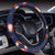Nautical Pattern Print Design A03 Steering Wheel Cover with Elastic Edge
