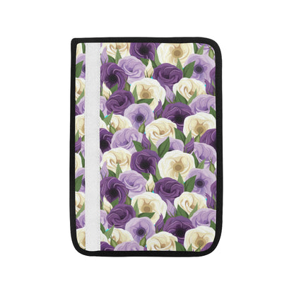 Lisianthus Pattern Print Design LT01 Car Seat Belt Cover