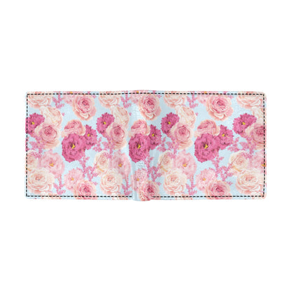 Lisianthus Pattern Print Design LT05 Men's ID Card Wallet