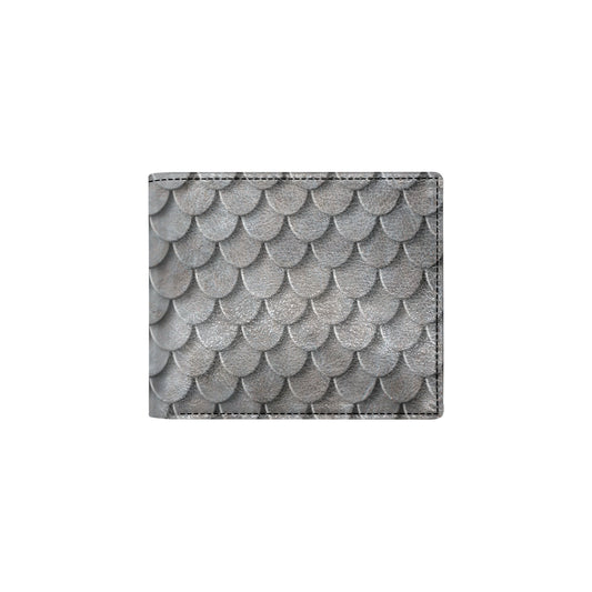 Armor Scales Pattern Print Design 03 Men's ID Card Wallet