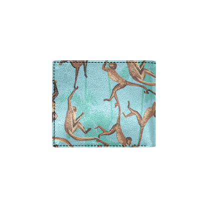 Monkey Pattern Print Design 04 Men's ID Card Wallet