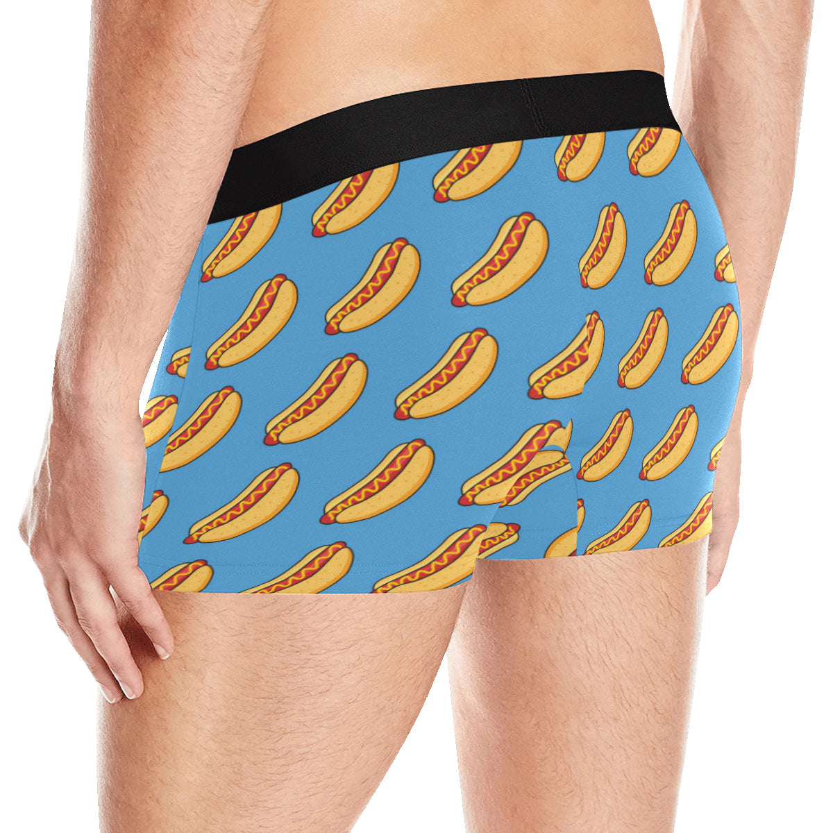 Hot Dog Pattern Print Design 02 Men's Boxer Briefs