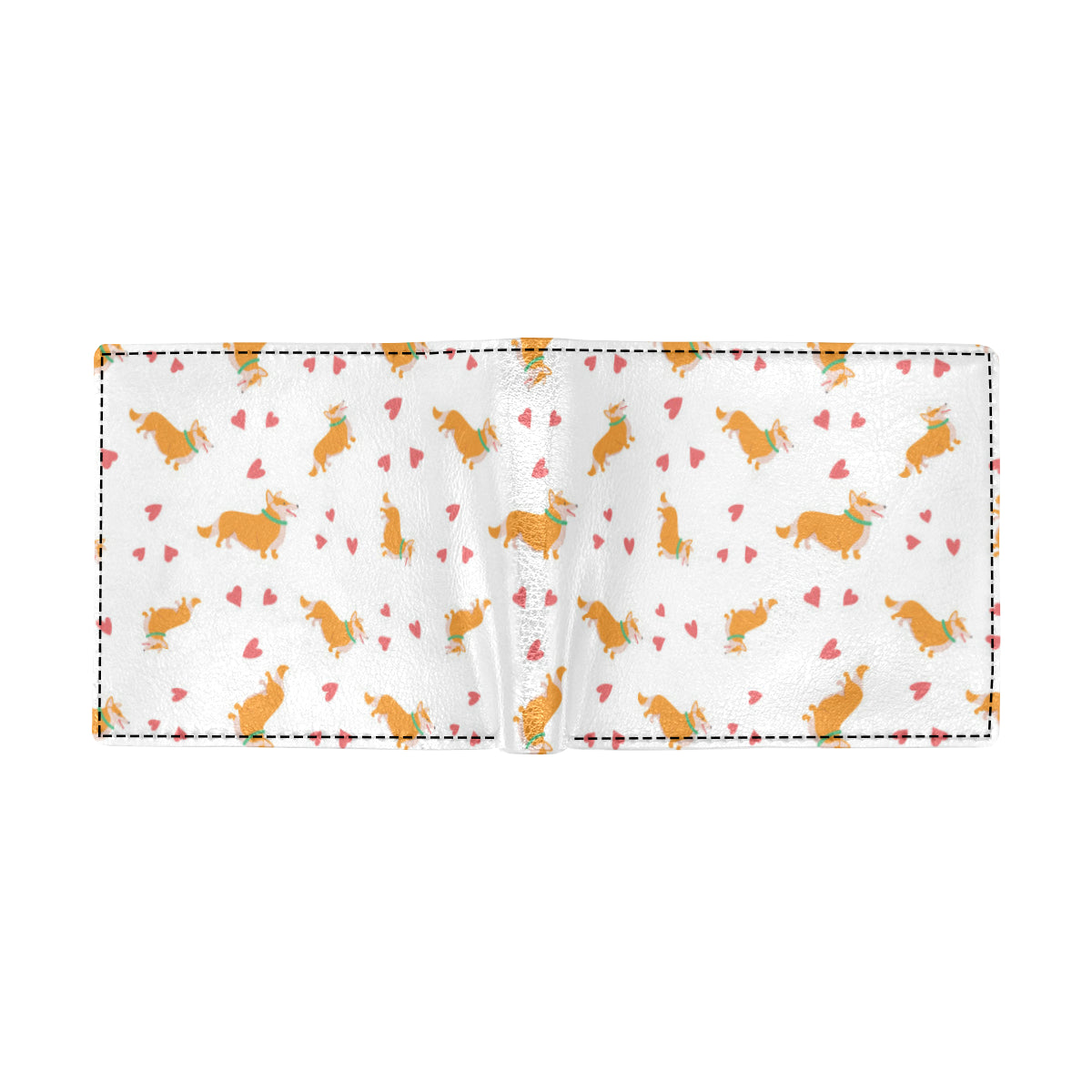 Cardigan Welsh Corgis Pattern Print Design 04 Men's ID Card Wallet