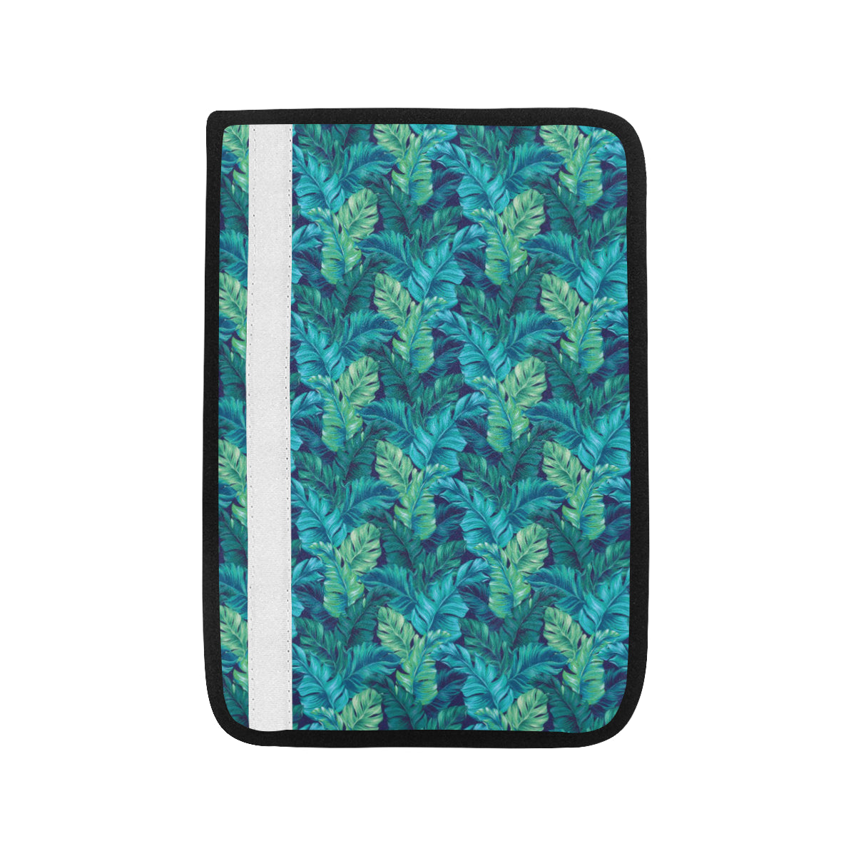 Banana Leaf Pattern Print Design 06 Car Seat Belt Cover