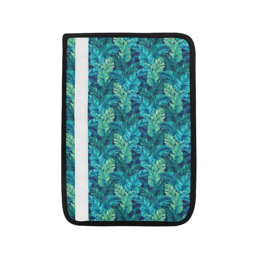 Banana Leaf Pattern Print Design 06 Car Seat Belt Cover