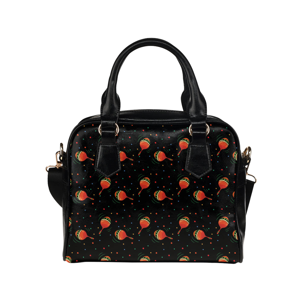Maracas Pattern Print Design 03 Shoulder Handbag