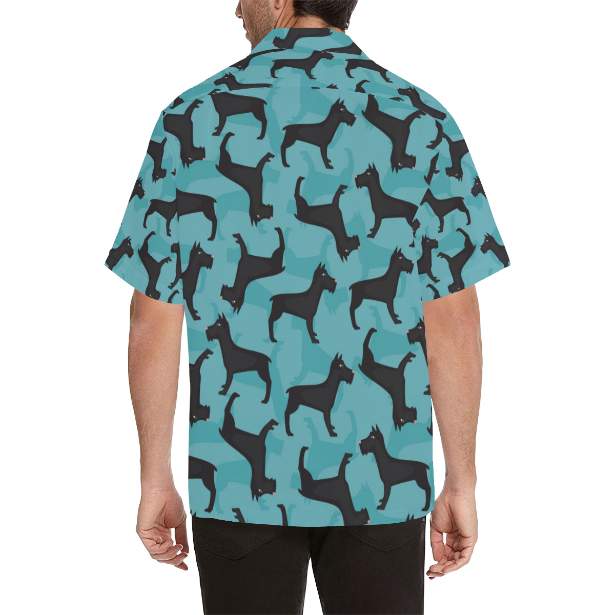 Schnauzers Pattern Print Design A01 Men's Hawaiian Shirt