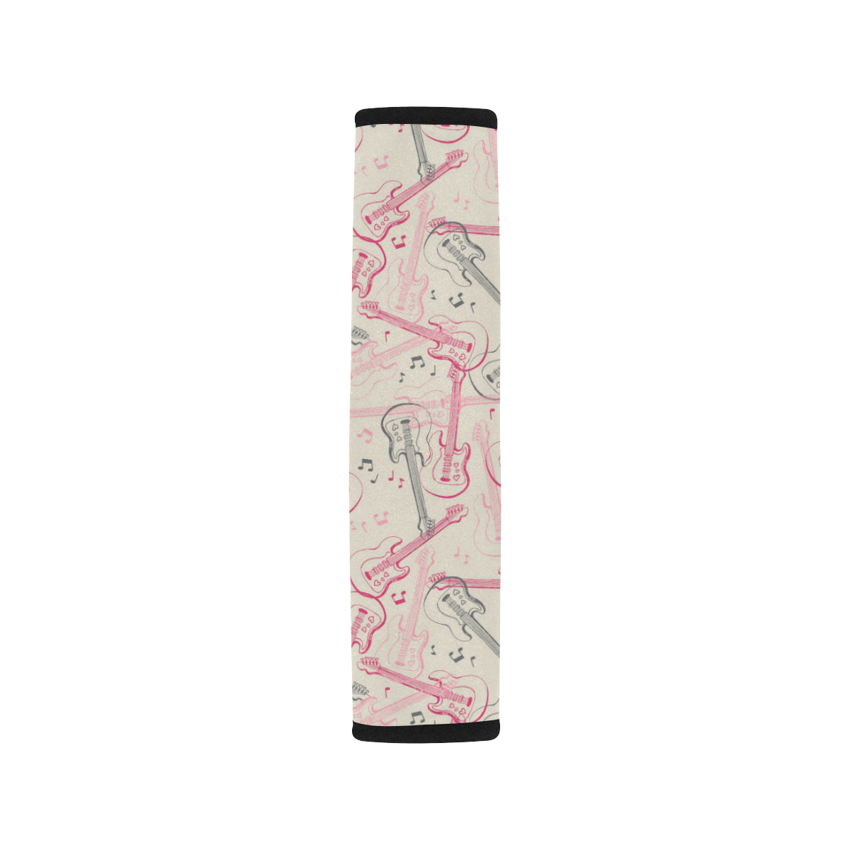 Bass Guitar Pattern Print Design 02 Car Seat Belt Cover