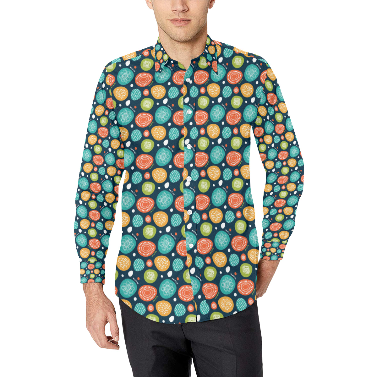 Swedish Themed Design Men's Long Sleeve Shirt