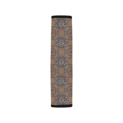 Calendar Aztec Pattern Print Design 03 Car Seat Belt Cover