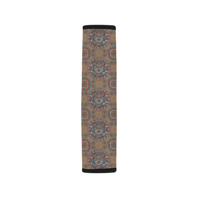 Calendar Aztec Pattern Print Design 03 Car Seat Belt Cover