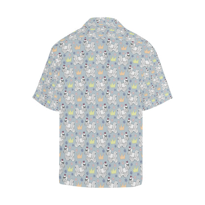 Maltese Pattern Print Design 04 Men's Hawaiian Shirt