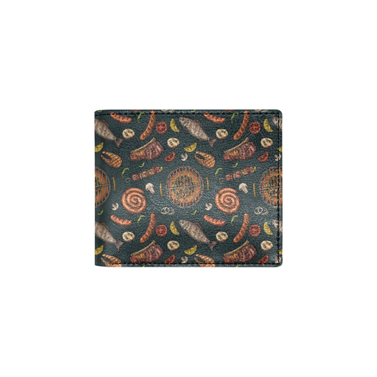 Barbecue Pattern Print Design 02 Men's ID Card Wallet