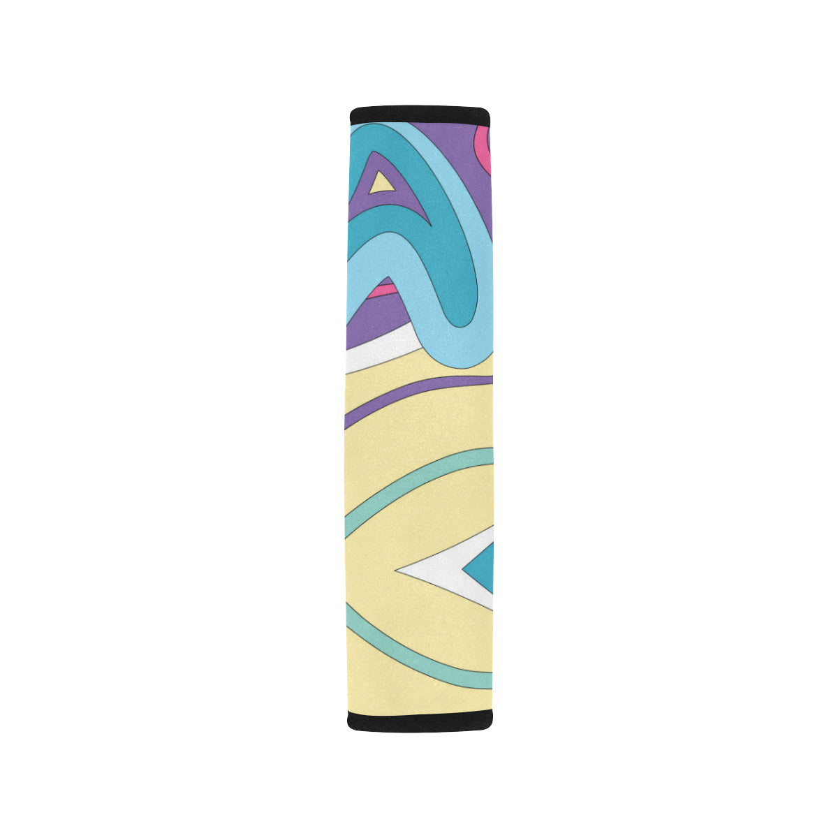 Funky Retro Pattern Print Design A01 Car Seat Belt Cover