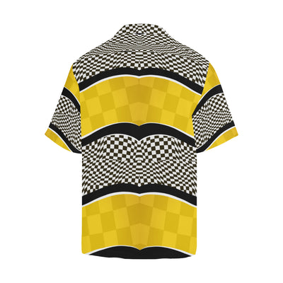 Checkered Pattern Print Design 02 Men's Hawaiian Shirt