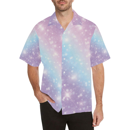 Cosmic Pastel Pattern Print Design 02 Men's Hawaiian Shirt