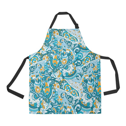 Funky Retro Pattern Print Design A03 Apron with Pocket