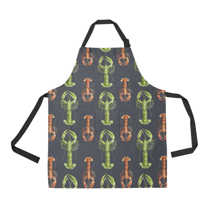 Lobster Pattern Print Design 01 Apron with Pocket